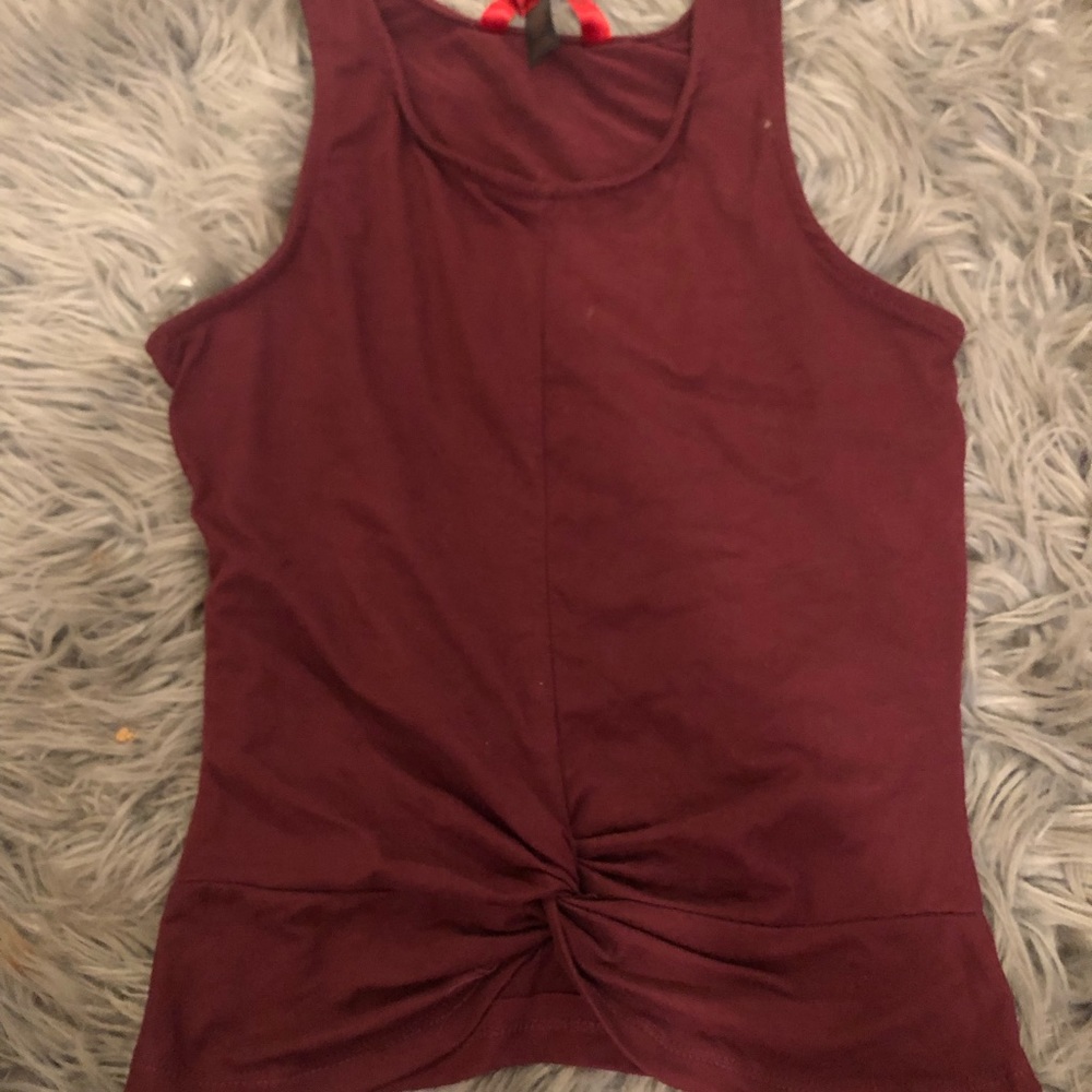 Burgundy muscle shirt